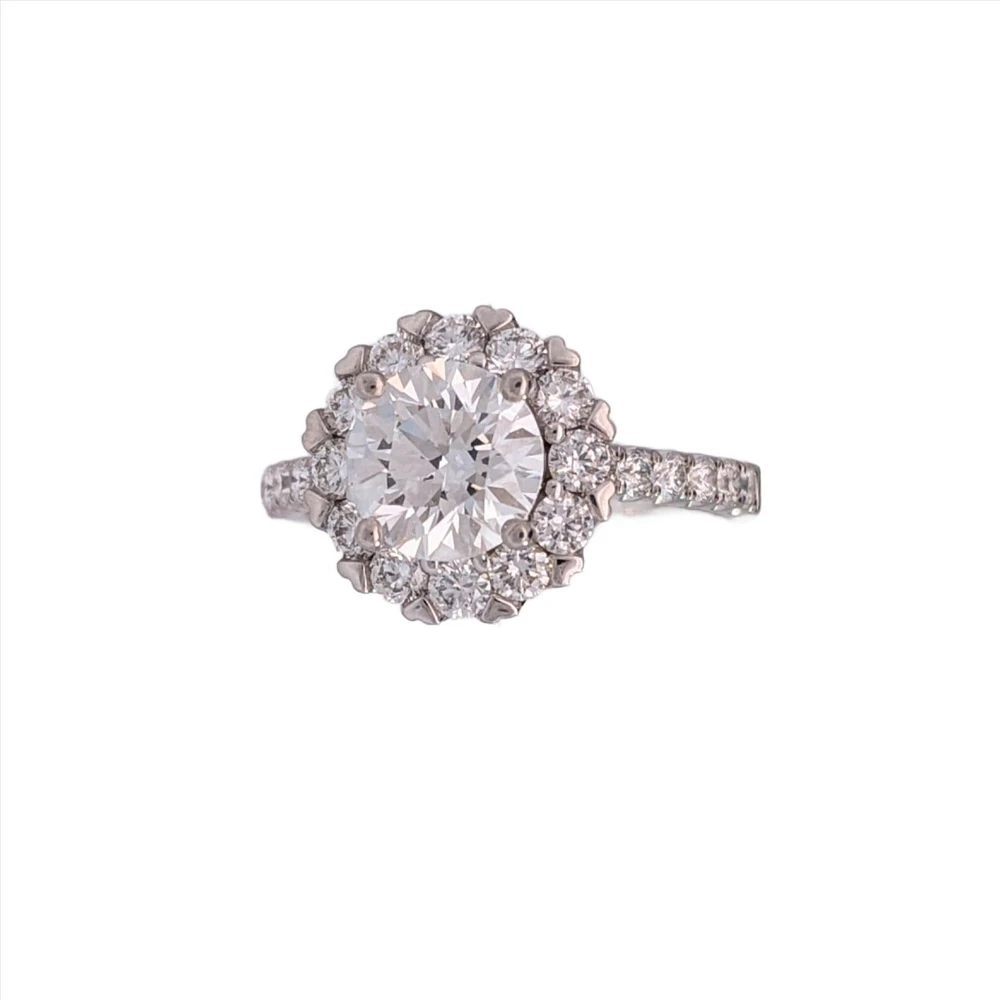 18K White Gold 2.40cttw Lab Grown Diamond Engagement Ring