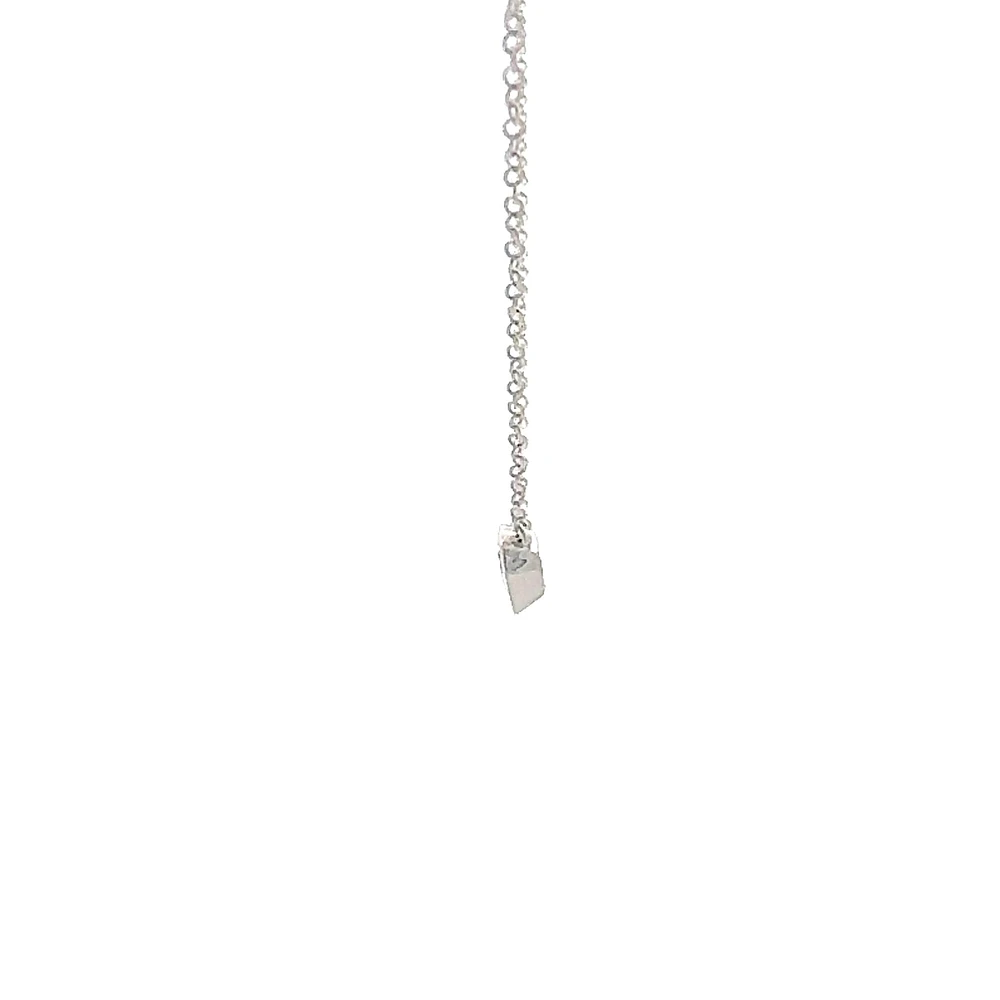 10K Lab Grown Diamond Bezel Set Necklace - Gold / Pear
