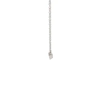 10K Lab Grown Diamond Bezel Set Necklace - Gold / Pear