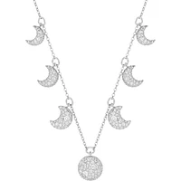 Swarovski  Luna choker, Moon, White, Rhodium plated 5666178 - Discontinued