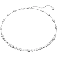 Swarovski Mesmera necklace, Mixed cuts, Scattered design, White, Rhodium plated 5676989
