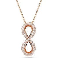 Swarovski -   Hyperbola pendant, Infinity, White, Rose gold-tone plated - 5677623