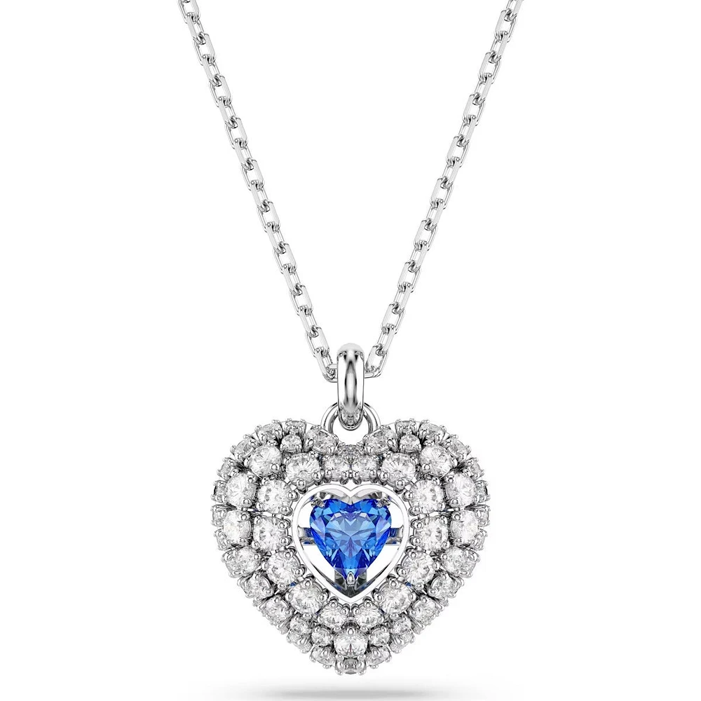 Swarovski -  Hyperbola pendant, Heart, Blue, Rhodium plated - 5680403