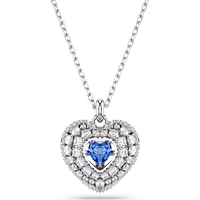 Swarovski -  Hyperbola pendant, Heart, Blue, Rhodium plated - 5680403