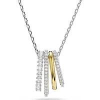 Swarovski - Hyperbola pendant, Mixed cuts, White, Mixed metal finish - 5696626