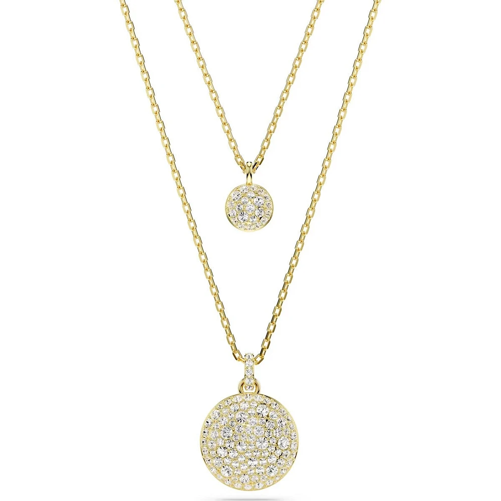 Swarovski Meteora layered pendant, White