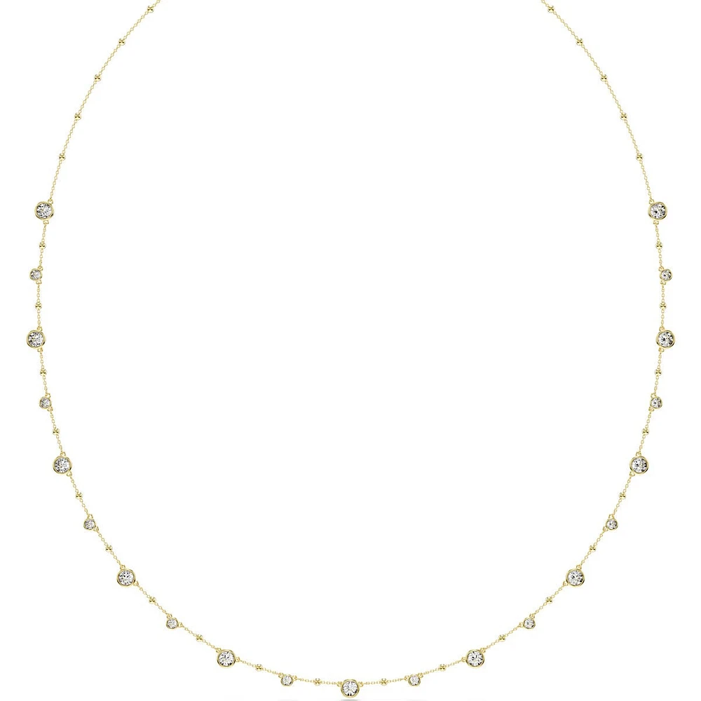 Swarovski - Imber strandage, Round cut, White, Gold-tone plated - 5680091
