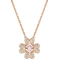 Swarovski - Idyllia pendant, Clover, White, Rose gold-tone plated - 5674211
