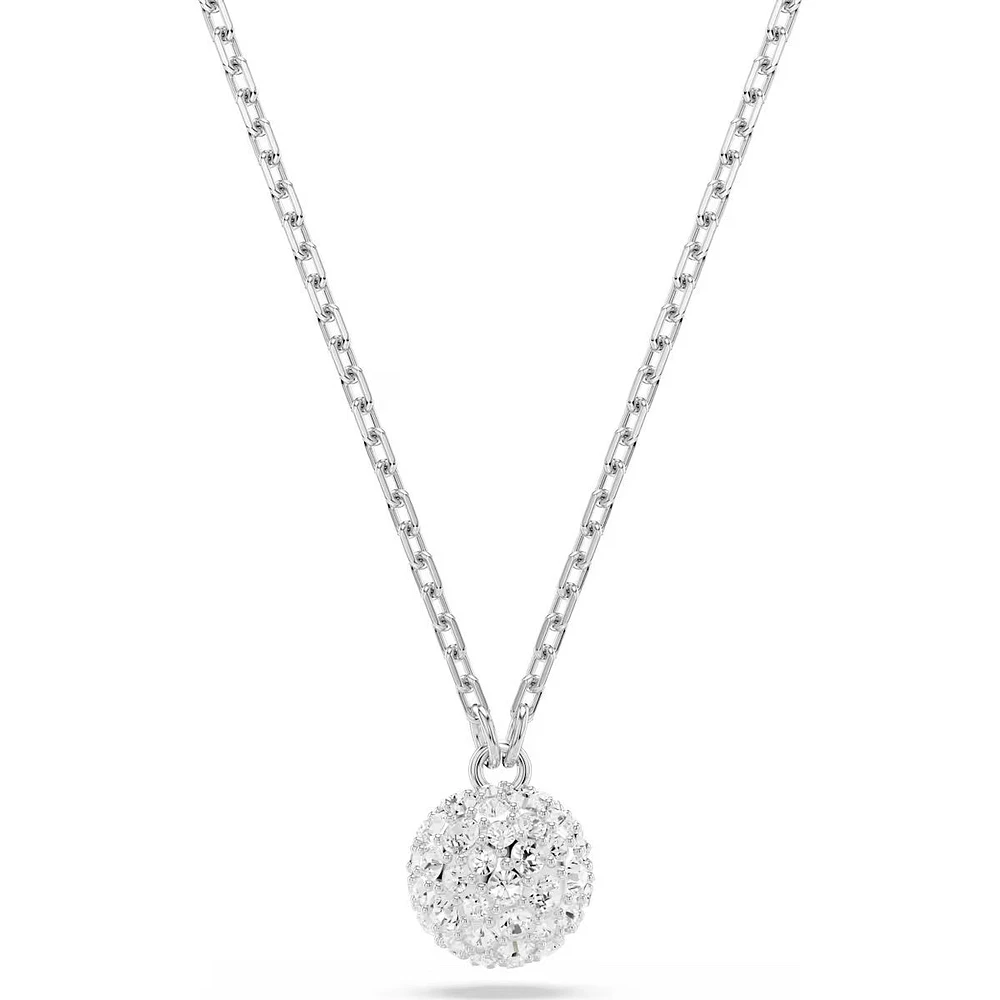 Swarovski - Dextera pendant, Round cut, Sphere, White, Rhodium plated - 5693206