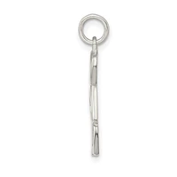 925 Sterling Silver Polished Finish "DAD" Charm - 21mm