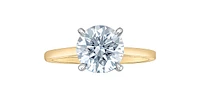 14K Gold 2.00Cttw Lab Grown Round Brilliant Cut Diamond Engagement Ring
