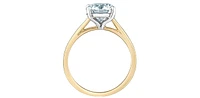 14K Gold 2.00Cttw Lab Grown Round Brilliant Cut Diamond Engagement Ring