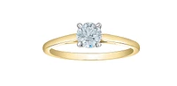 14K Gold 1.00Cttw Lab Grown Round Brilliant Cut Diamond Engagement Ring