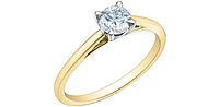 14K Gold 1.00Cttw Lab Grown Round Brilliant Cut Diamond Engagement Ring