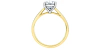 14K Yellow Gold 1.00cttw Lab Grown Oval Diamond Engagement Ring - /
