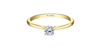 18K Yellow Gold 0.20cttw Canadian Diamond Engagement Ring, 6.5 - / White