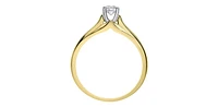 14K Yellow & White Gold 0.30cttw Canadian Diamond Engagement Ring