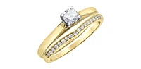 14K Yellow & White Gold 0.30cttw Canadian Diamond Engagement Ring