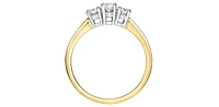 14K Yellow & White Gold 0.50cttw Diamond Engagement Ring