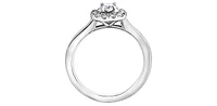 10K White Gold 0.20cttw Canadian Diamond Engagement Ring