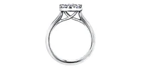 14K White Gold 0.66cttw Diamond Engagement Ring