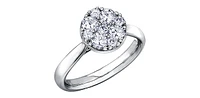 14K White Gold 0.66cttw Diamond Engagement Ring