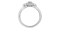 10K White Gold 0.23cttw Canadian Diamond Engagement Ring