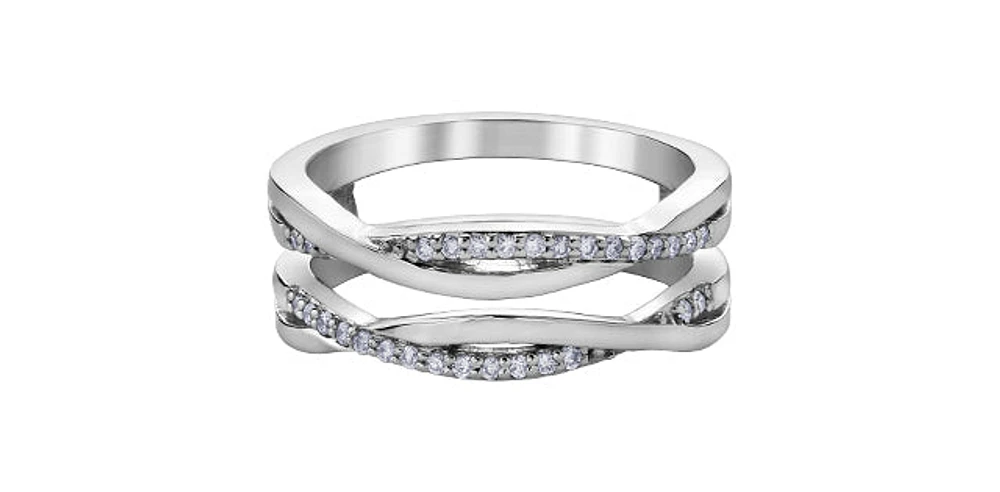 10K White Gold 0.15cttw Diamond Ring