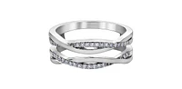 10K White Gold 0.15cttw Diamond Ring
