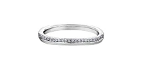 10K White Gold 0.10cttw Diamond Band
