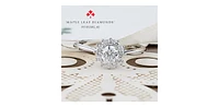 18K White Gold and Palladium 0.58cttw Canadian Diamond Halo Engagement Ring