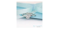 14K White Gold Cttw Lab Grown Round Brilliant Cut Diamond Engagement Ring