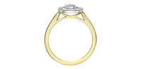 14K Yellow & White Gold 0.50cttw Canadian Diamond Engagement Ring