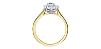 18K Yellow Gold 0.75cttw Canadian Diamond Engagement Ring