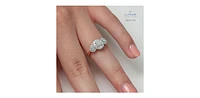10K Yellow and White Gold 0.50Cttw Round Cut Diamond Engagement Ring