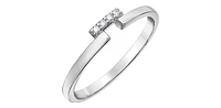 10K White Gold 0.04cttw Diamond Band