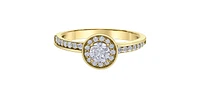 14K Yellow Gold 0.72cttw Diamond Engagement Ring