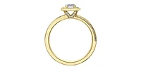 14K Yellow Gold 0.72cttw Diamond Engagement Ring