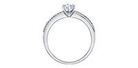 14K White Gold 0.59cttw Canadian Diamond Engagement Ring