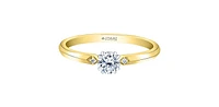 14K Yellow Gold 0.30cttw Canadian Diamond Engagement Ring - /