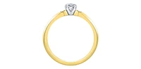 14K Yellow Gold 0.30cttw Canadian Diamond Engagement Ring - /