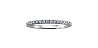 14K White Gold 0.11cttw Diamond Band