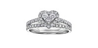14K White Gold 0.11cttw Diamond Band
