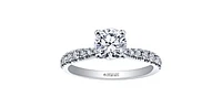 18K White Gold and Palladium 0.60cttw Canadian Diamond Engagement Ring