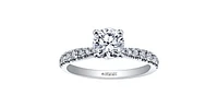18K White Gold and Palladium 1.00cttw Canadian Diamond Engagement Ring