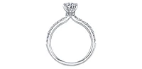 18K White Gold and Palladium 1.00cttw Canadian Diamond Engagement Ring