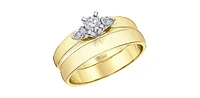 10K Yellow & White Gold 0.25cttw Canadian Diamond Engagement Ring - / 4.5