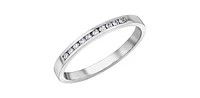 10K White Gold 0.10cttw Diamond Ring