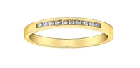 10K Yellow Gold 0.10cttw Diamond Band