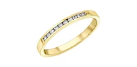 10K Yellow Gold 0.10cttw Diamond Band